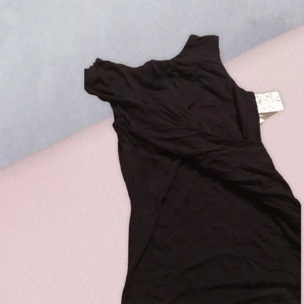 Free People Black Criss Cross Style Top Retro Vintage Deadstock NWT NEW Classic
